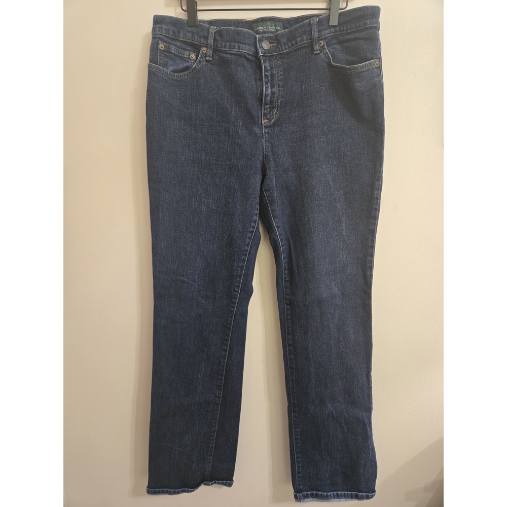 Lauren Ralph Lauren Jeans Womens 14 Dark Wash Straight Leg Denim Blue Pants